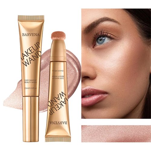 Skiennix Liquid Highlighter Wand - Luminous, Glowing Skin | Buildable Vegan & Cruelty-Free (Bare Rosé)