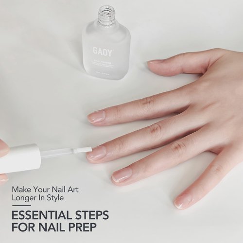 GAOY Nail Primer - 2 Pcs 16ml Acid-Free Natural Prep Bond for Acrylic & Gel Polish