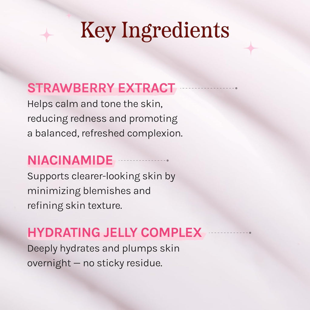 The Crème Shop Hello Kitty Gelée Mask - Klean Beauty Hydrating Formula for Glowing Skin