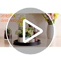Lobolighting Black Round Decorative Serving Tray - Modern Farmhouse Home Decor