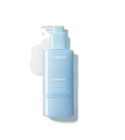 LANEIGE Water Bank Gentle Gel Cleanser: pH-Balanced & Barrier-Boosting Gel Cleanser with Blue Hyaluronic Acid