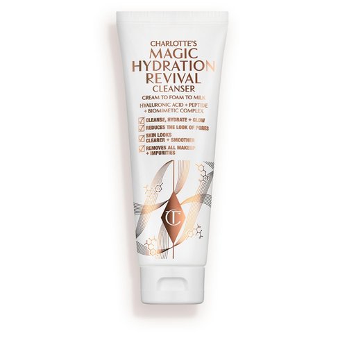 Charlotte Tilbury Magic Hydration Revival Facial Cleanser - Gentle Foaming Face Wash for Hydrated, Revived Skin | Reduces Pores & Removes Makeup