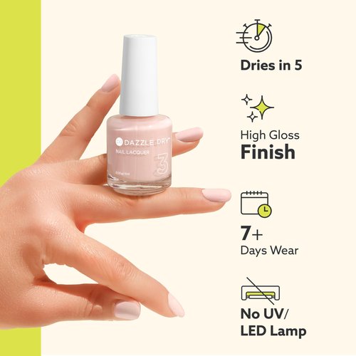 Dazzle Dry Nail Lacquer (Step 3) - Artisan - An off white iridescent with a blue flash. Semi-sheer shimmer. (0.5 fl oz)
