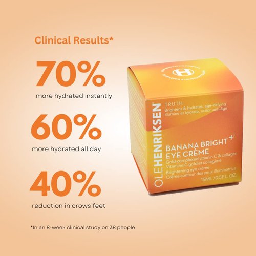 Ole Henriksen Banana Bright+ Vitamin C Eye Crème - Brightening & Hydrating 0.5 oz