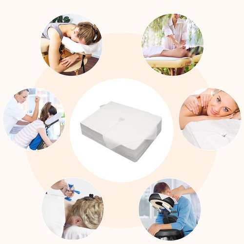 Luriseminger Disposable Face Cradle Covers–Medical-Grade, SPA Face Rest Covers Headrest Covers for Massage Tables Massage Chairs 16x 12inches/ 40 x 30 cm (200pc Large face Cover)