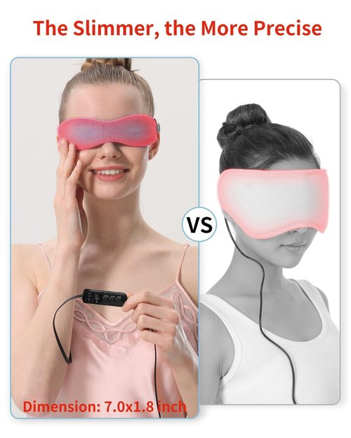 Aroma Season Heated Eye Mask for Dry Eyes, Warm Eye Compress with Flaxseed for MGD, Dry Eye Syndrome, Chalazion Blepharitis Stye Eye Treatment, Steam Moist to Unclog Glands (Blue)
