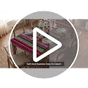Pink Fitted Tablecloth for 5ft Rectangle Tables - Mexico Fiesta Stripe Vintage - 68x28 Inches