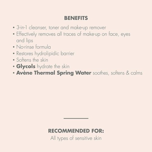 Avène Micellar Lotion - Cleansing Water & Toner | Gentle Make-Up Remover for All Skin Types