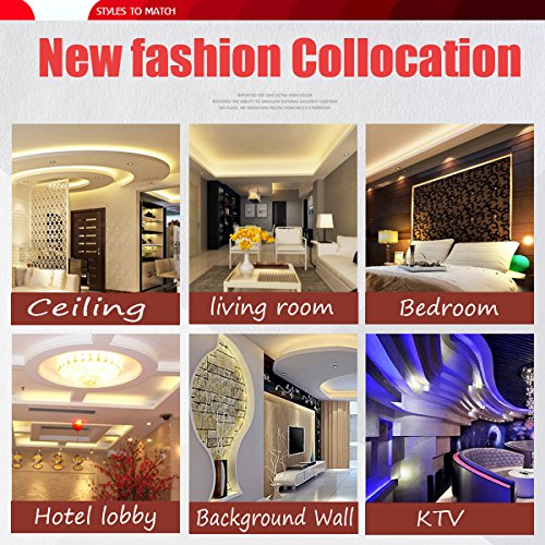 White LED Strip Light 98.4ft Waterproof Dimmable Indoor Outdoor Rope Light