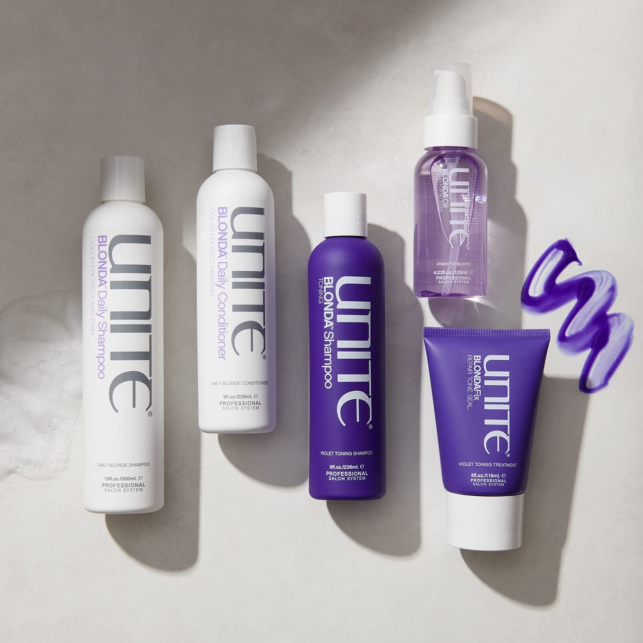 UNITE Hair - BLONDA Daily Shampoo - Gentle Cleanser for Bright Blonde & Gray Hair - 10 Fl Oz