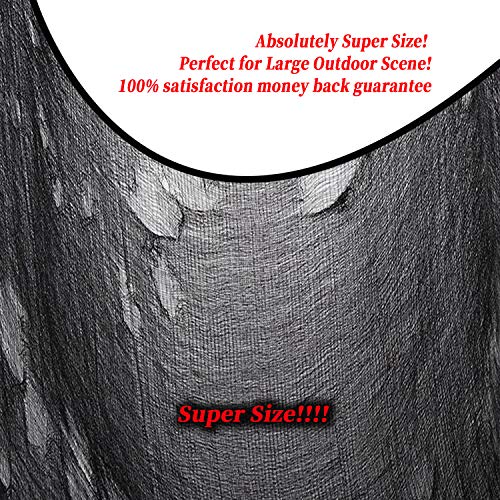 25 Ft. Creepy Halloween Cloth - Black, Gray, Purple, White - 2 Pack