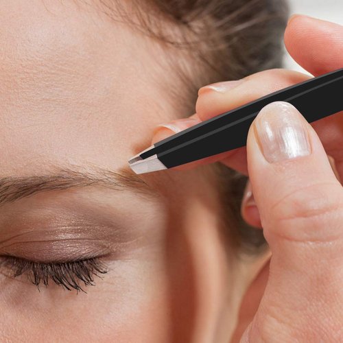 Tweezers Set, Surgical Grade Stainless Steel Eyebrows Tweezers, Also Great Precision for Facial Hair, Ingrown Hair, Splinter, Blackhead and Tick Remover