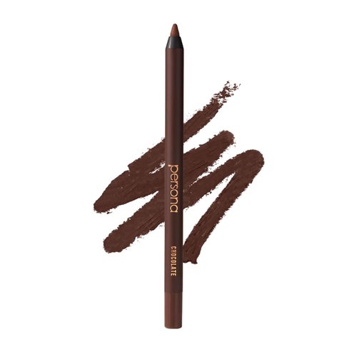 PERSONA 24HR Chocolate Waterproof Eyeliner Pencil - Creamy, Smudgeable Formula for All-Day Wear | Vegan & Cruelty-Free