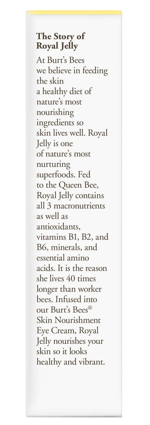 Burt's Bees Eye Cream - Nourishing Formula for Normal to Combination Skin - Fragrance-Free, 0.5 Oz