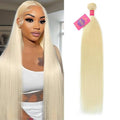 613 Bundles Human Hair 16 Inch 14A Grade Brazilian Virgin Human Hair 100g Bundles 1 Bundle Blonde Weave bundles