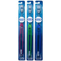 Oral-B Indicator Flat Trim Toothbrush, 30 Soft (Colors Vary) - Pack of 3