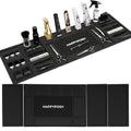 HAPPYPOSH Magnetic Barber Mat, Large Magnetic Barber Mats For Clippers and Supplies, Barbershop Pad for Station, Beauty Salon Table Matt, Tool Organizer for Pro Hairstylist, 4PCS
