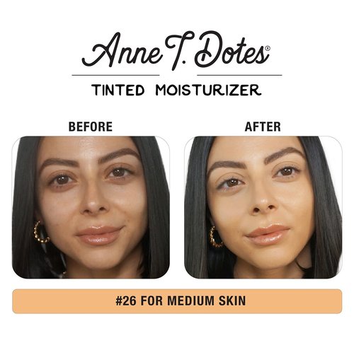theBalm Anne T. Dotes Tinted Moisturizer - Medium Skin Tone, 1 Fl Oz | Flawless Finish & Hydration