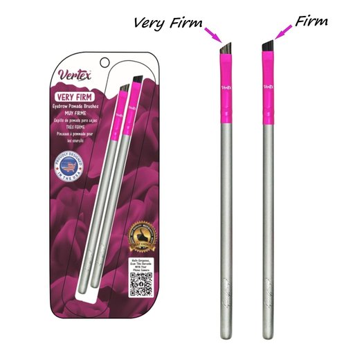 Skiennix Firm Eyebrow Brush Kit - Waterproof Pomade Applicator for Precise Contouring | 2-Piece Set