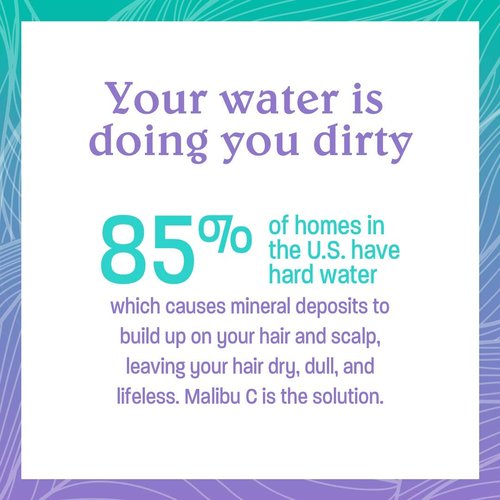 Malibu C Mini Rehab Hard Water Wellness | 2 Nourishing Remedy Packets for Clean, Healthy Hair
