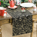 Black Dutch Fleece Table Runner 13x108 Inch Holiday Kitchen Decor
