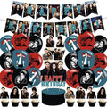 Vampire Birthday Party Supplies Balloons Cupcake & Cake Toppers Set
