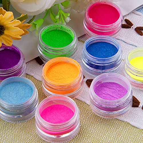 Duufin Vibrant Pigment Powder for Nails 36 Colors - Bright Nail Art Powder Set