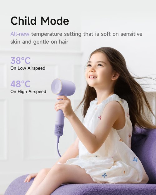 Laifen Hair Dryer SE 2 - 200 Million Negative Ions | Fast Drying, Low Noise, 108,000 RPM Motor