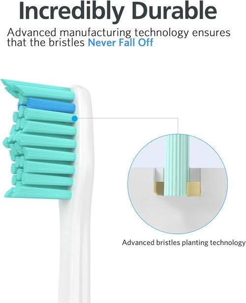 Philips Sonicare Replacement Toothbrush Heads - E-Series & Essence Compatible | 4-Pack Electric Brush Heads