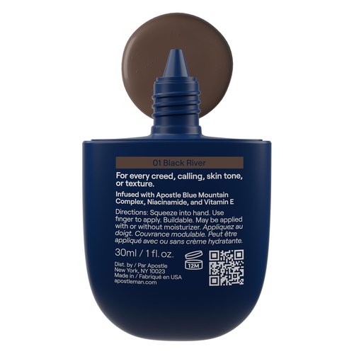 APOSTLE Tinted Moisturizer for Men - Hydrating Formula with Niacinamide & Vitamin E | 1 Fl. Oz.