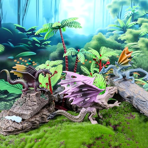 15Pcs Dragon Cake Decorations Mythical Figures for Fantasy Cake Topper