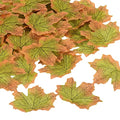 Artificial Maple Leaves Fall Foliage Decor 200 Pack for Weddings and Crafts