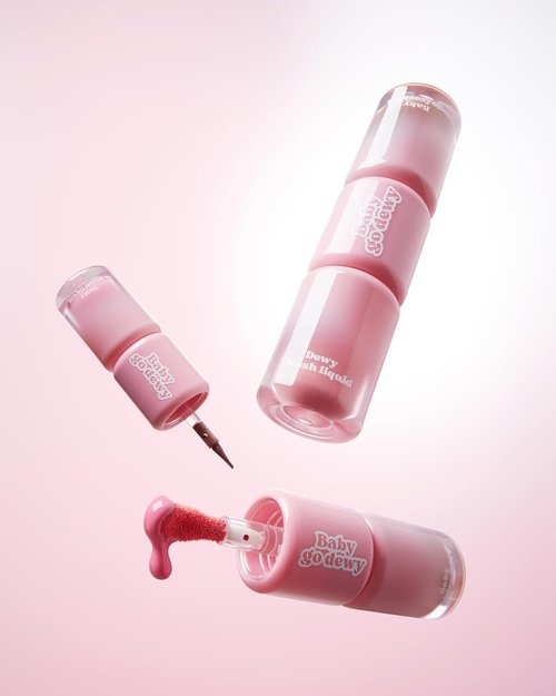 Baby Go Dewy Liquid Blush & Freckle Pen - Buildable, Waterproof Formula for Natural Rosy Flush (Rosydew)