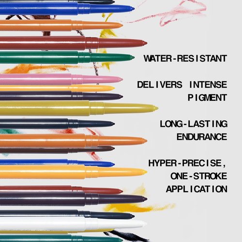 About-Face Line Artist Longwear Gel Eyeliner - High-Definition, Smudge-Proof, Waterproof | Matte Black, 0.012 oz