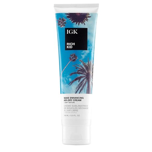 IGK RICH KID Wave Enhancing Air-Dry Cream - Hold, Texture & Shine | Vegan & Cruelty-Free