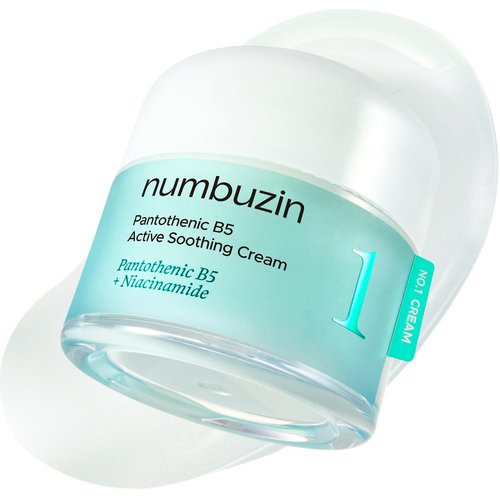 numbuzin No.1 Pantothenic B5 Active Soothing Cream | Remove sebum and skin troubles, Pantothenic acid, Korean Skincare Gift for Women | 2.70 fl oz
