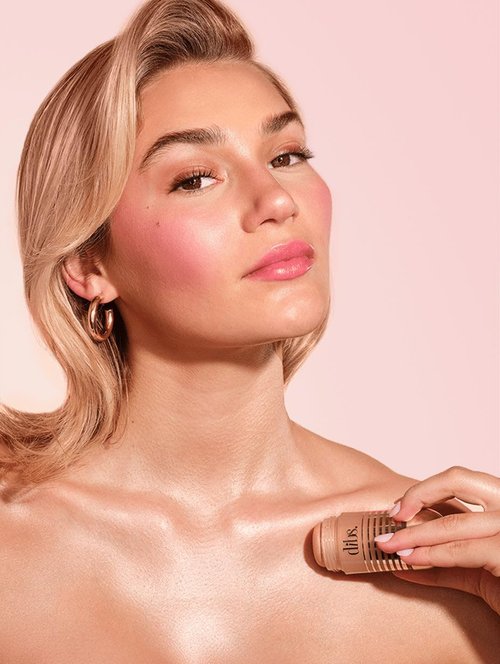 DIBS Status Stick Face and Body Highlighter - Radiant Glow in High Road, 1.3 Oz