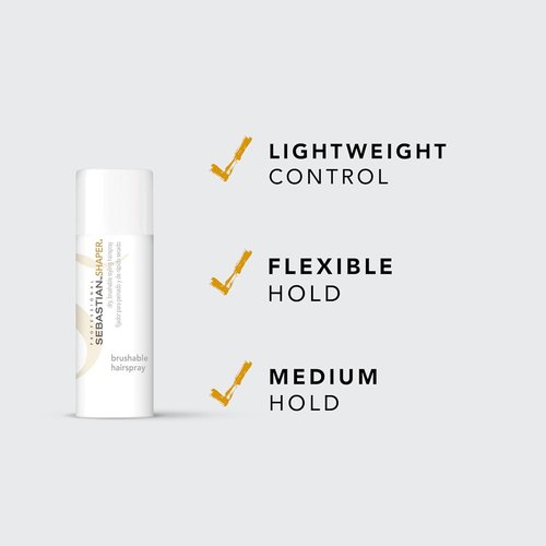 Sebastian Professional Shaper Hairspray - Flexible Medium Hold | Brushable Styling Control for All Hair Types