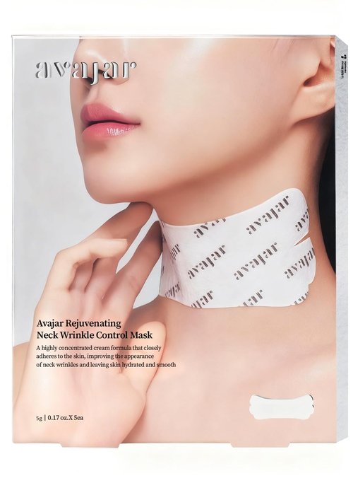 Avajar Collagen Neck Mask - PDRN Firming & Tightening Treatment with Niacinamide | 5-Pack