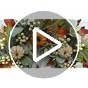 Pumpkin Fall Wreath for Front Door - 20'' Autumn Pumpkin & Maple Leaves - Thanksgiving Harvest Decor - Variation: Pumpkin 20"
