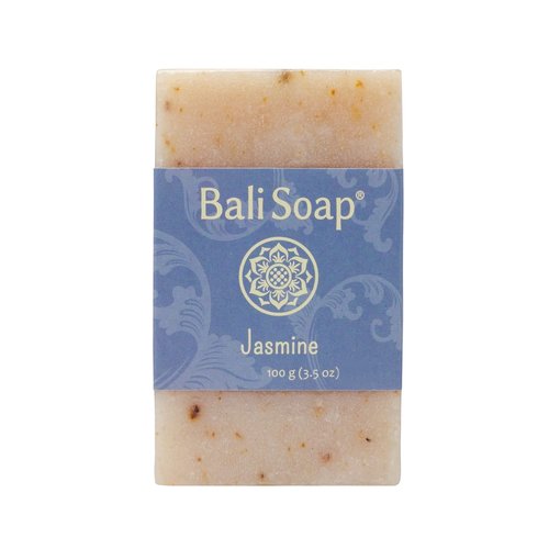 Bali Soap - Jasmine Natural Bar Soap for Men & Women | Vegan, Handmade Exfoliating Cleanser - 6 Pack, 3.5 Oz Each