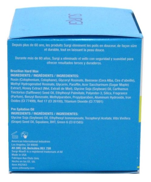 Surgiwax Brazilian Hard Wax Kit For Private Parts 4 Ounce (118ml) (6 Pack)