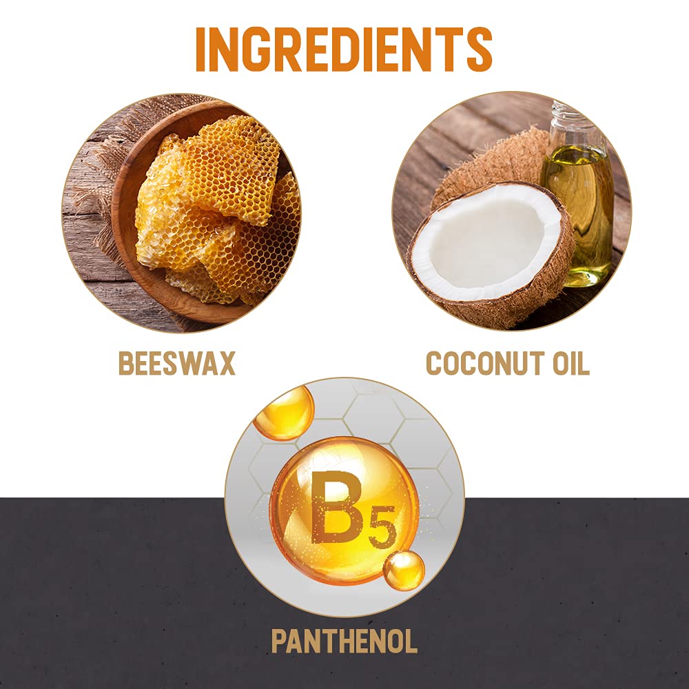 Woody's 2-in-1 Beard Balm - Natural Beeswax Beard Softener & Styling Wax, 2 oz