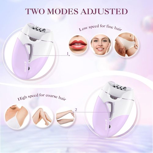 Epilator,Epilator for Women Facial Hair Removal Rechargeable,2 Speeds Hair Removal,HairRemoval Device with 36 Tweezers,Hair Removal forWomen Legs/Face/Bikini/Arms,Womens Electric Shaver Smooth Skin