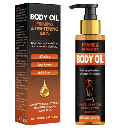 Bellisinno Body Firming Oil 3.38 FL OZ, After Shower Body Oils for Women, Skin Tightening and Hydrating Treatment for Arms, Legs, Stomach and Full Body, Deep Moisturizing Body Care That Plumps