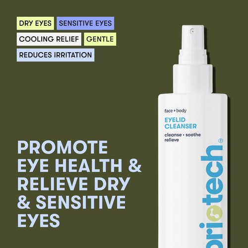 BRIOTECH Eyelid Cleanser, Hypochlorous Acid Spray, Lid & Eyelash Cleanser, Soothe Sensitivities, Calm Redness & Bumps, Support Against Irritation, Vegan, Travel Size 2 Fl oz (1 Pack)