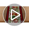 Christmas Gingham Table Runner 13x72 inch - Red & Black Plaid Holiday Decor