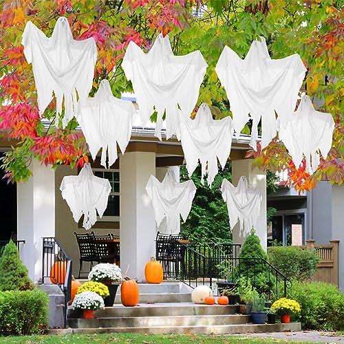 Libima 12-Piece Halloween Hanging Ghost Decorations 27.5 Inch Spooky & Cute Ornaments - Variation 12