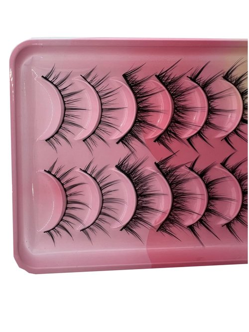 False Eyelashes, Natural lashes Wispy Mink Lashes Fluffy Eye Lashes,Mink Lashes,Lash Strips that Look Like Extensions 10 Pairs Pack