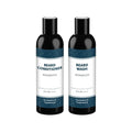 Detroit Grooming Co. Beard Wash & Conditioner Bundle – The Ultimate Beard Kit with Biotin & Argan Oil – Fresh Cherry Tobacco Scent – 8 oz Each (Ironwood)